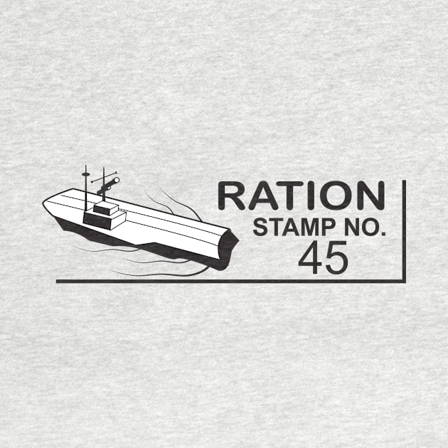 WWII Ration Stamps: Aircraft Carrier by MarcusCreative